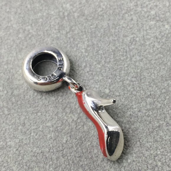 Pandora Red Stiletto Dangle Charm - Picture 3 of 3